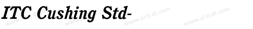 ITC Cushing Std字体转换